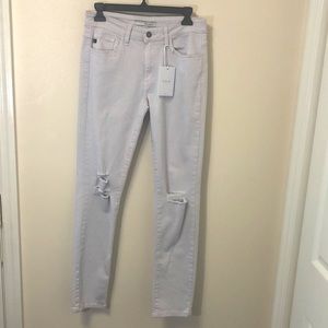 Gray Kansan distressed jeans